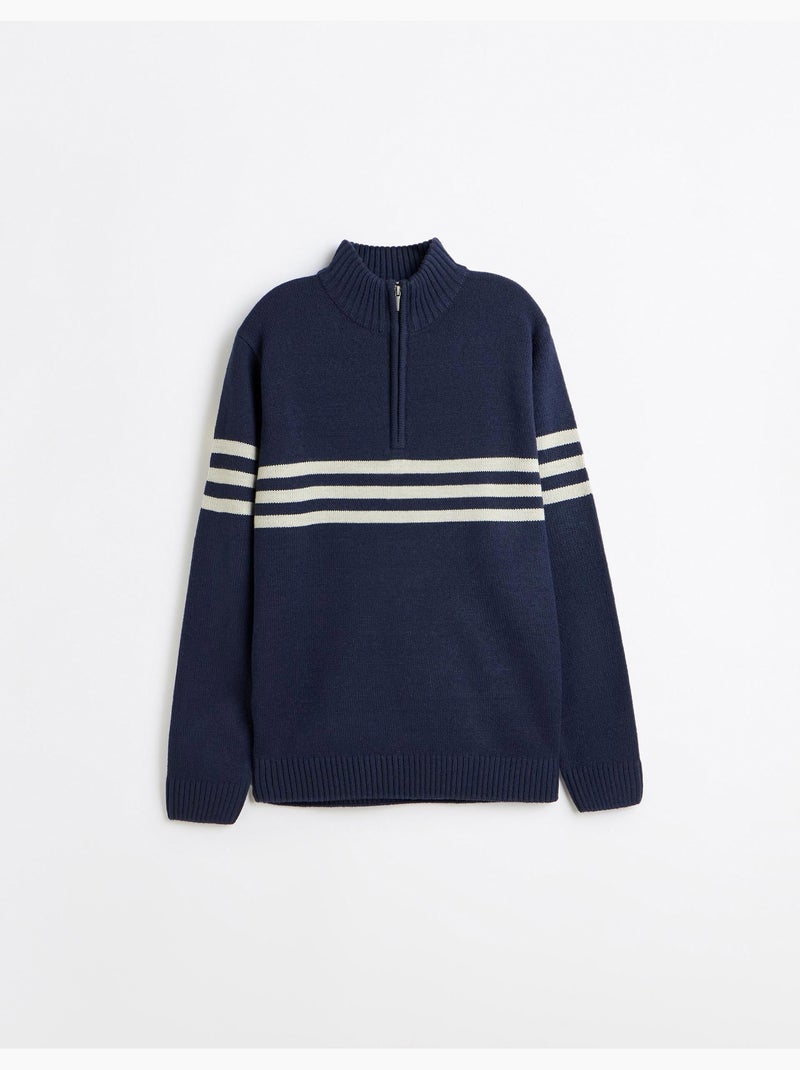Felpa a collo alto, mo fashion Blu - Kiabi