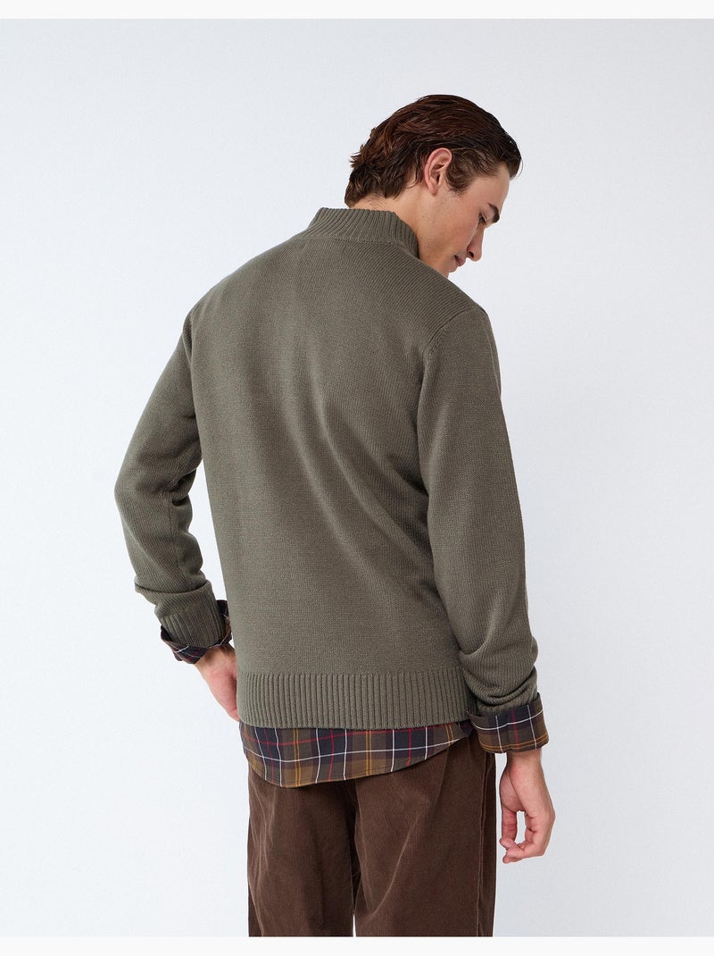 Felpa a collo alto, mo fashion Verde - Kiabi