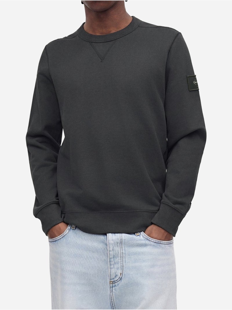 Felpa a girocollo - calvin klein Nero - Kiabi