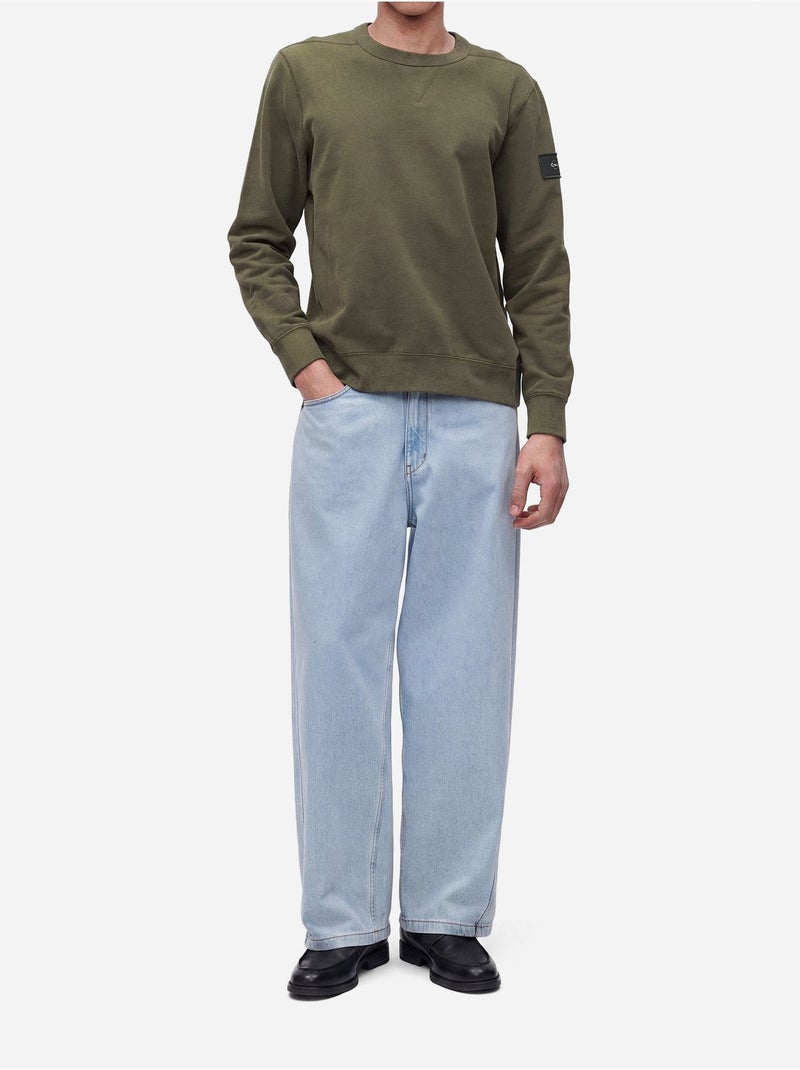 Felpa a girocollo - calvin klein Verde - Kiabi