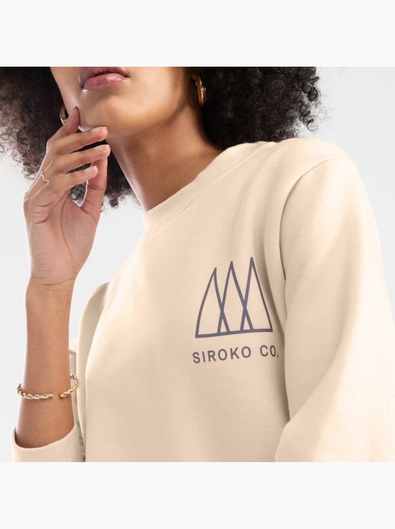 Felpa a girocollo da donna lifestyle donna stream-w Beige - Kiabi