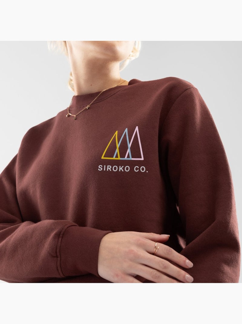 Felpa a girocollo da donna lifestyle donna tents-w Marrone - Kiabi