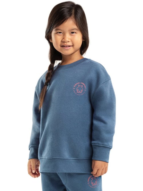 Felpa a girocollo per bambine lifestyle bambini e bambine glob-g - Kiabi