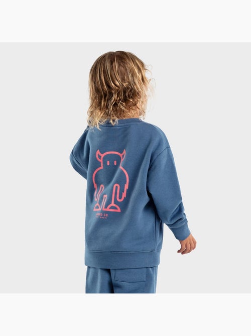 Felpa a girocollo per bambini lifestyle bambini e bambine glob - Kiabi