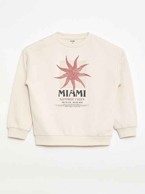 Felpa a girocollo stampata - Kiabi