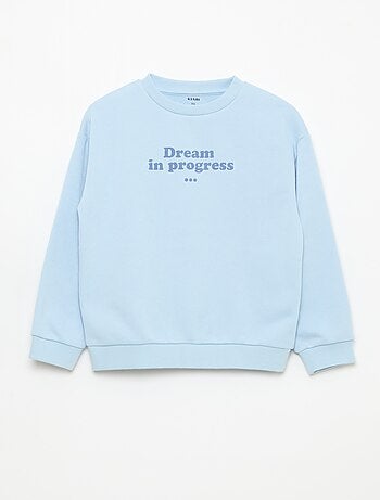 Felpa a girocollo stampata