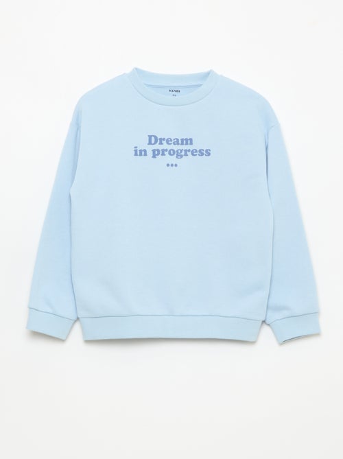 Felpa a girocollo stampata - Kiabi