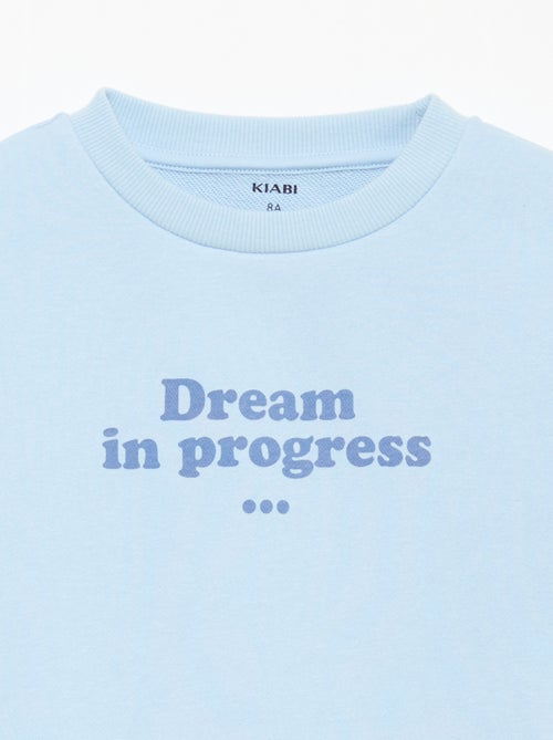 Felpa a girocollo stampata - Kiabi