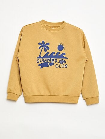 Felpa a girocollo stampata