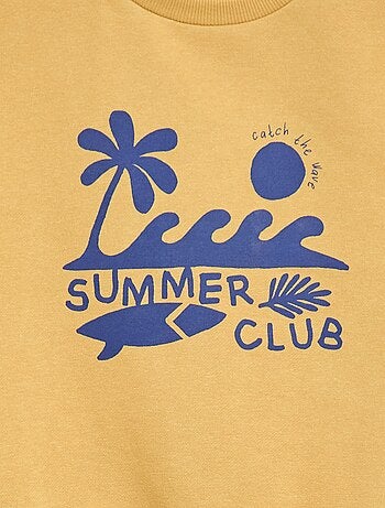 Felpa a girocollo stampata