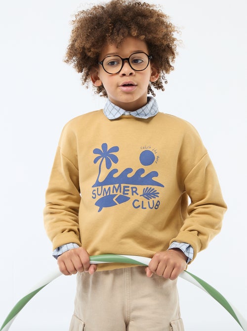 Felpa a girocollo stampata - Kiabi