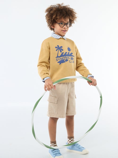 Felpa a girocollo stampata - Kiabi