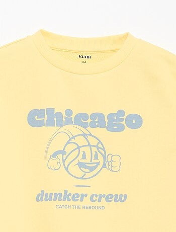 Felpa a girocollo stampata