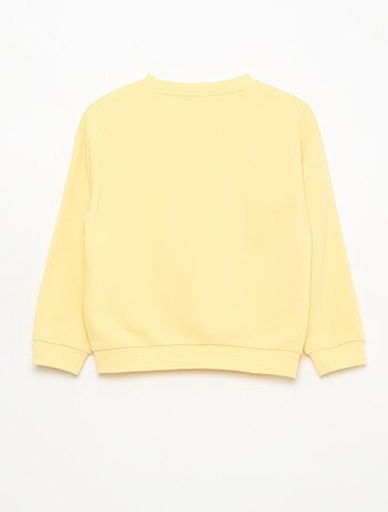 Felpa a girocollo stampata