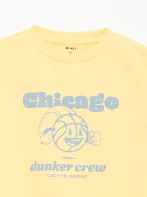 Felpa a girocollo stampata - Kiabi