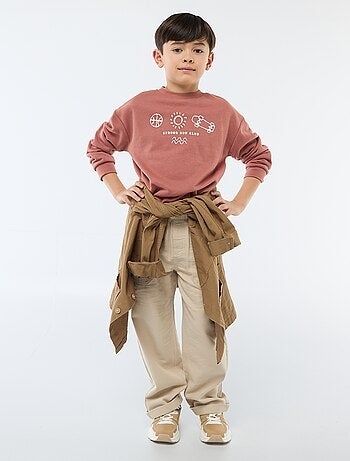 Felpa a girocollo stampata