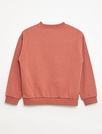 Felpa a girocollo stampata