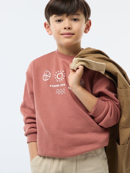 Felpa a girocollo stampata - Kiabi