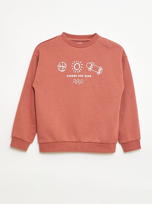 Felpa a girocollo stampata - Kiabi