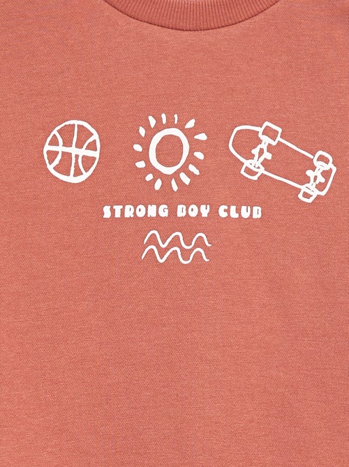 Felpa a girocollo stampata - Kiabi