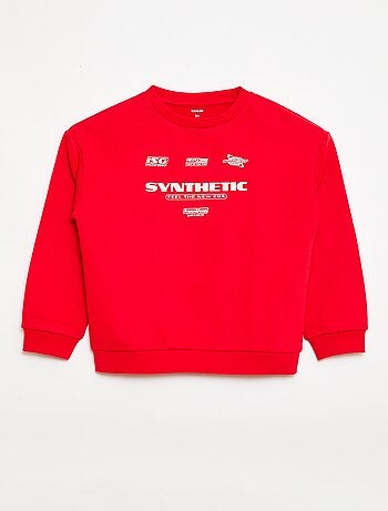 Felpa a girocollo stampata