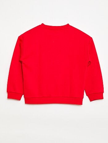 Felpa a girocollo stampata