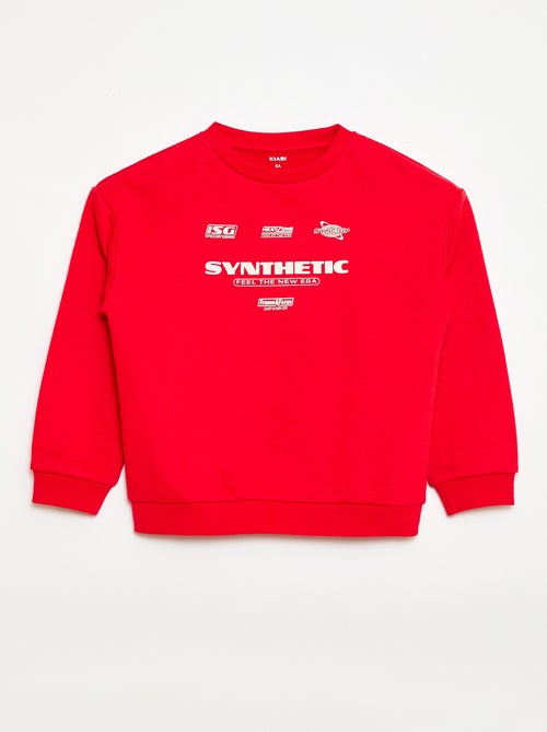 Felpa a girocollo stampata - Kiabi