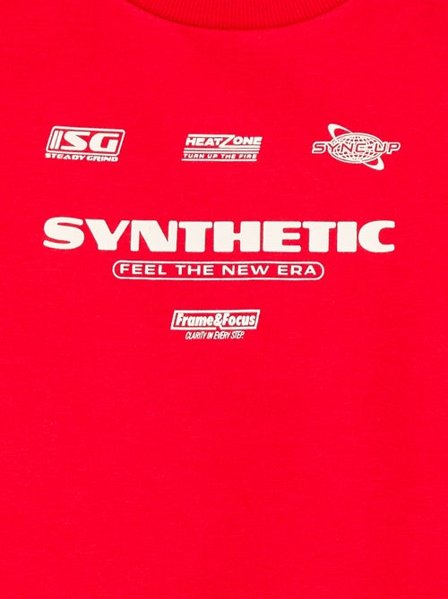 Felpa a girocollo stampata - Kiabi