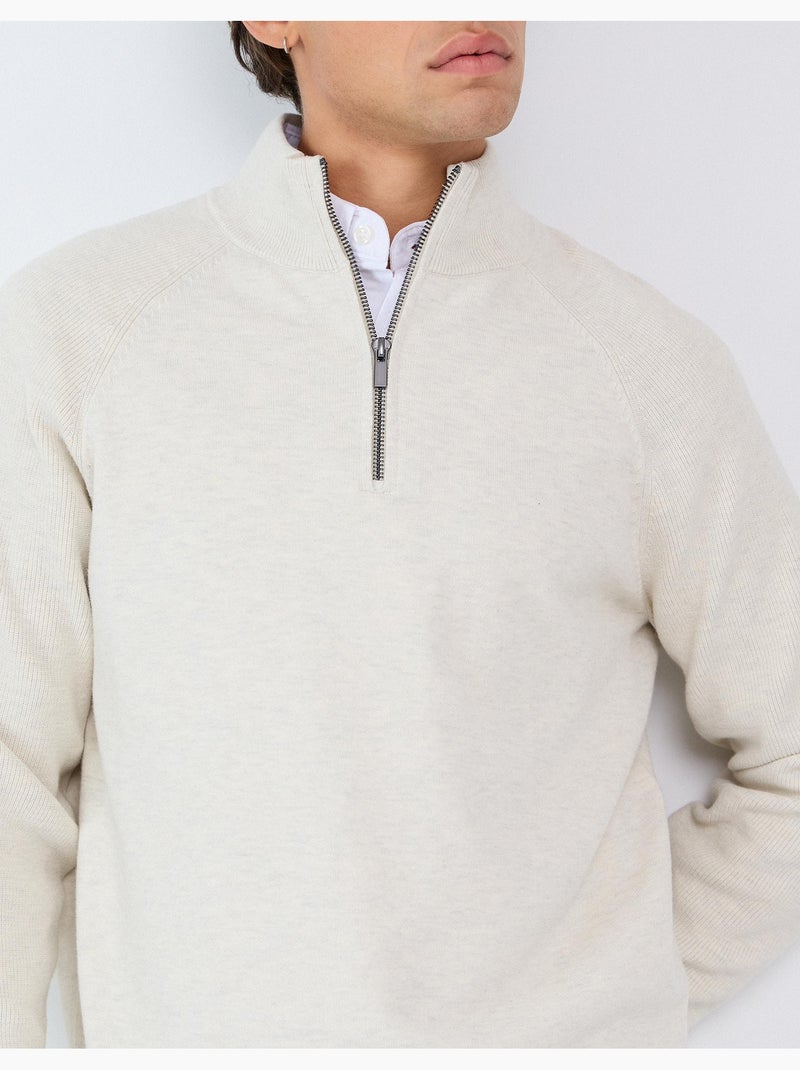 Felpa a maglia, mo fashion Beige - Kiabi