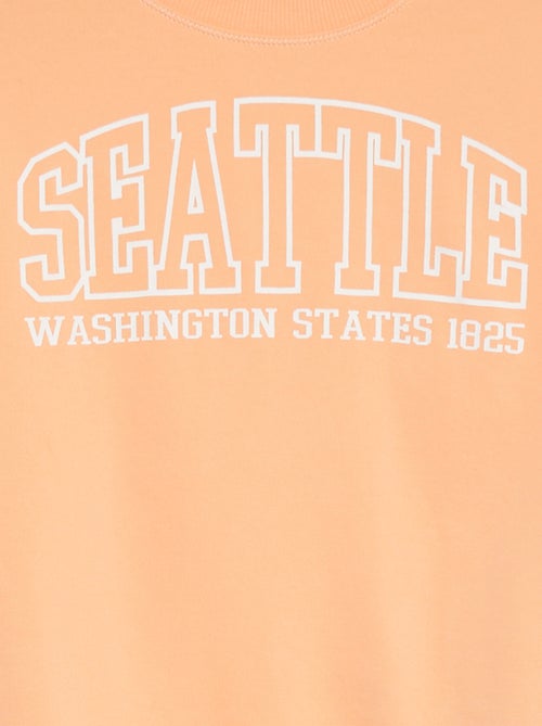 Felpa a maniche corte con decorazione - Kiabi