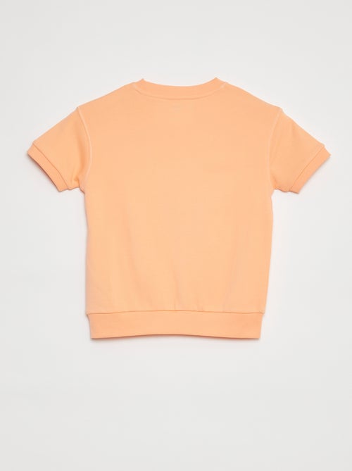 Felpa a maniche corte con decorazione - Kiabi