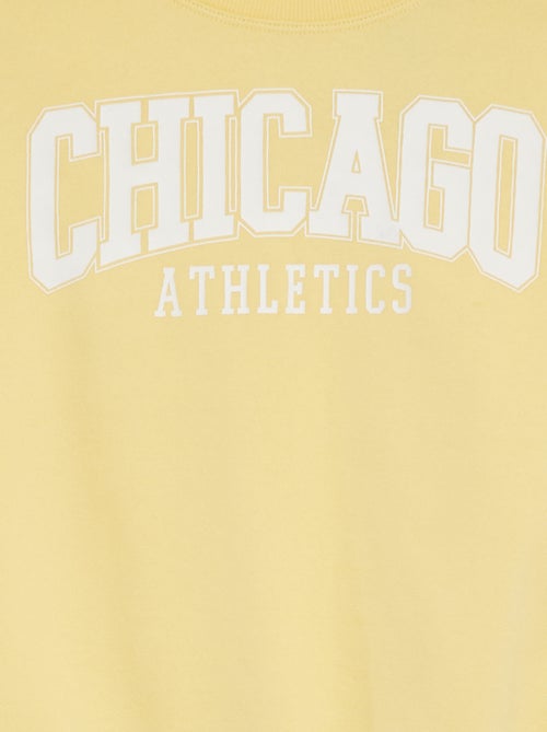 Felpa a maniche corte con decorazione - Kiabi