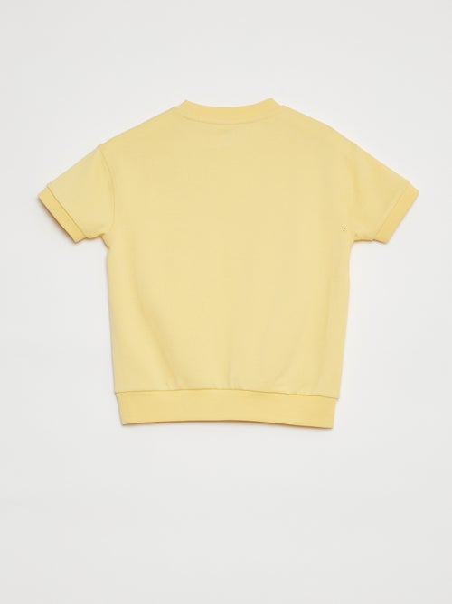 Felpa a maniche corte con decorazione - Kiabi