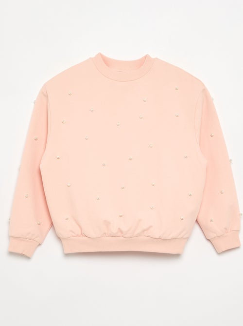 Felpa a maniche lunghe con perle - Kiabi Felpa a maniche lunghe con perle - Kiabi