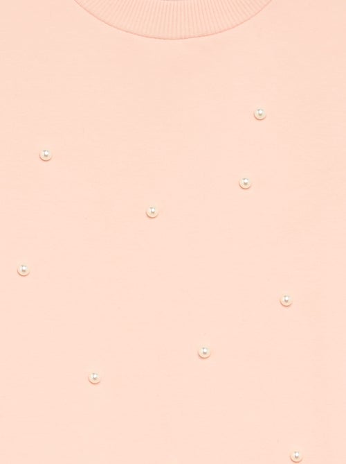 Felpa a maniche lunghe con perle - Kiabi Felpa a maniche lunghe con perle - Kiabi