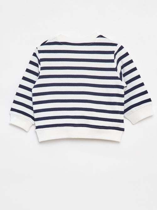 Felpa a maniche lunghe con stampa - Kiabi