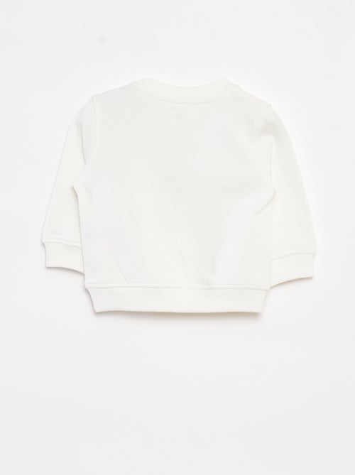 Felpa a maniche lunghe con stampa - Kiabi