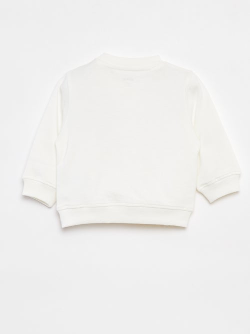 Felpa a maniche lunghe con stampa - Kiabi