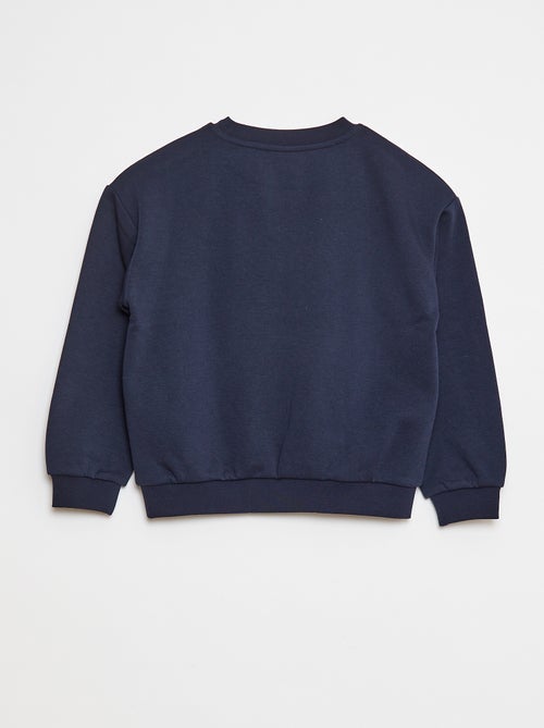 Felpa a maniche lunghe con stampa - Kiabi