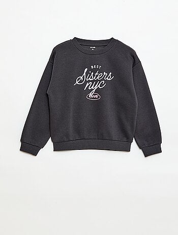 Felpa a maniche lunghe con stampa