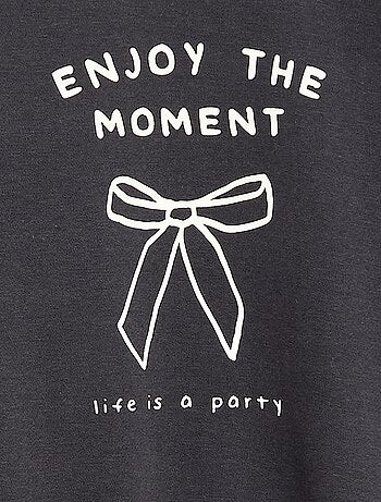 Felpa a maniche lunghe con stampa