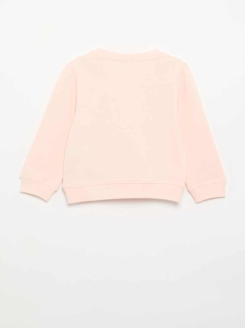 Felpa a maniche lunghe con stampa Rosa - Kiabi