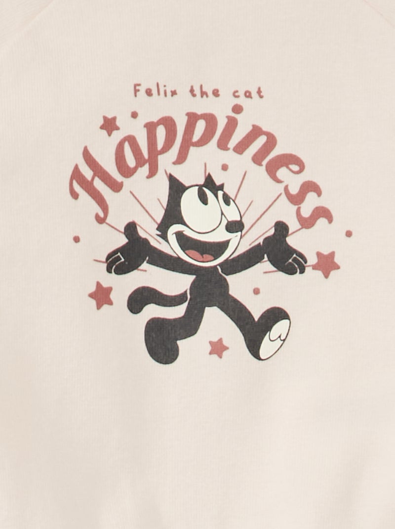 Felpa a maniche lunghe 'Felix the cat' - ROSA - 10.00€ - Kiabi
