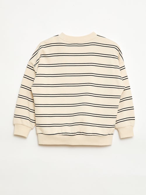 Felpa a righe con collo rotondo - Kiabi