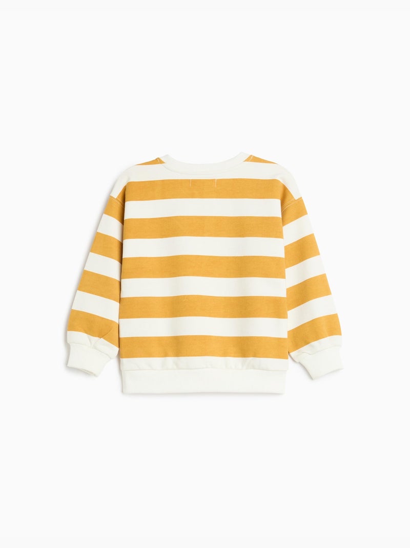 Felpa a righe in spugna, mo fashion Giallo - Kiabi