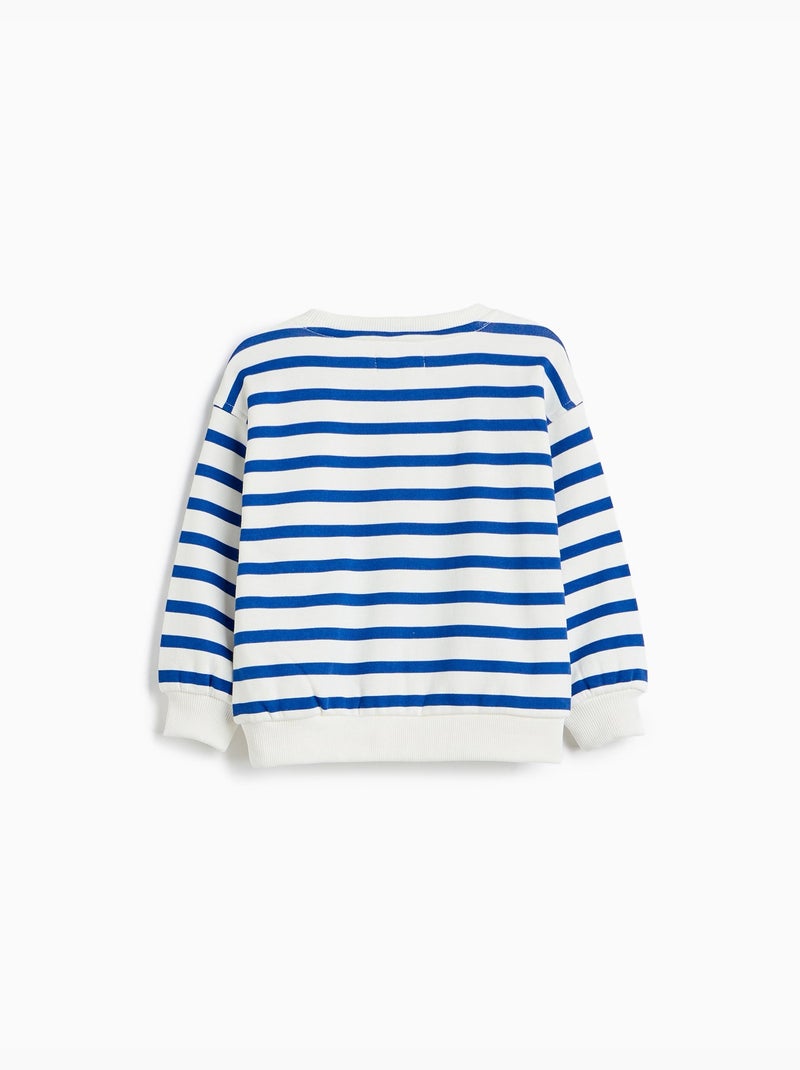 Felpa a righe, mo fashion Blu - Kiabi