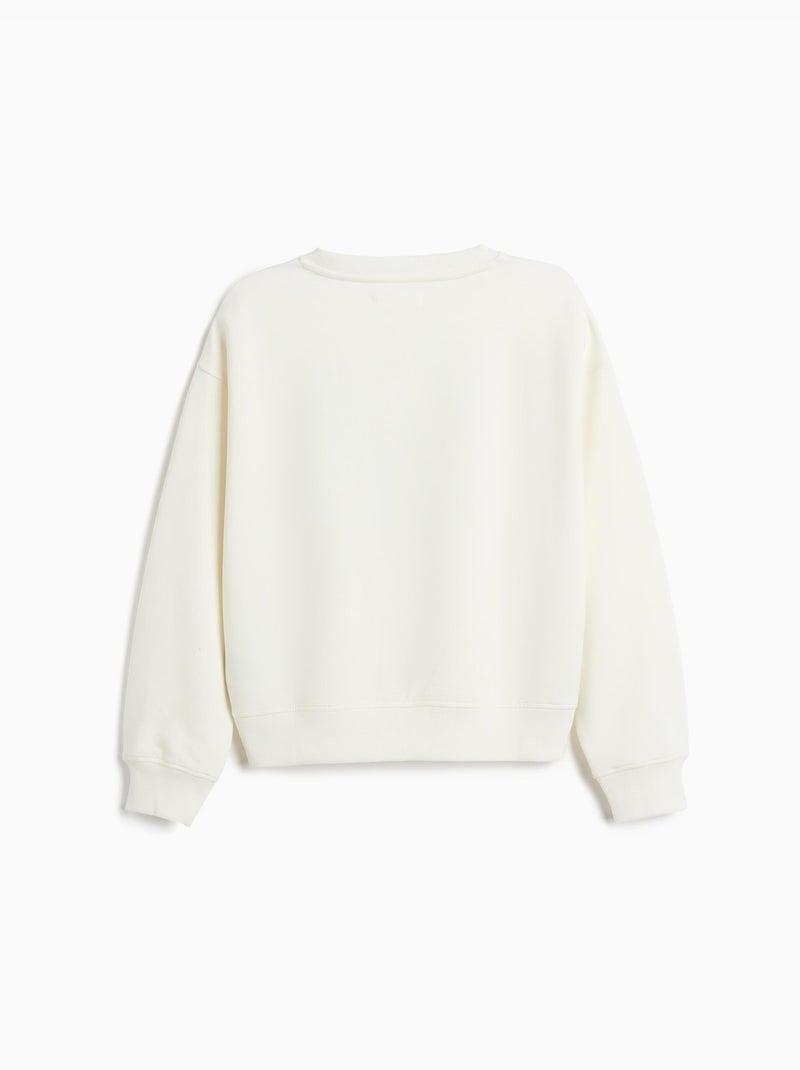 Felpa a spugno, mo fashion Bianco - Kiabi