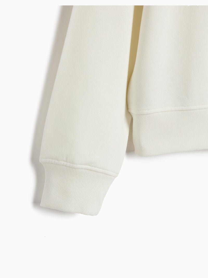 Felpa a spugno, mo fashion Bianco - Kiabi