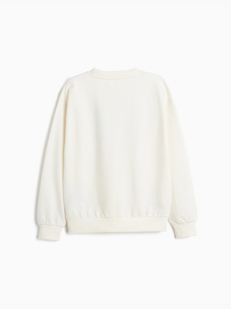 Felpa a spugno, mo fashion Bianco - Kiabi