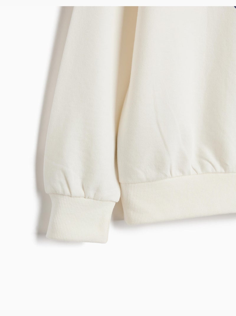Felpa a spugno, mo fashion Bianco - Kiabi